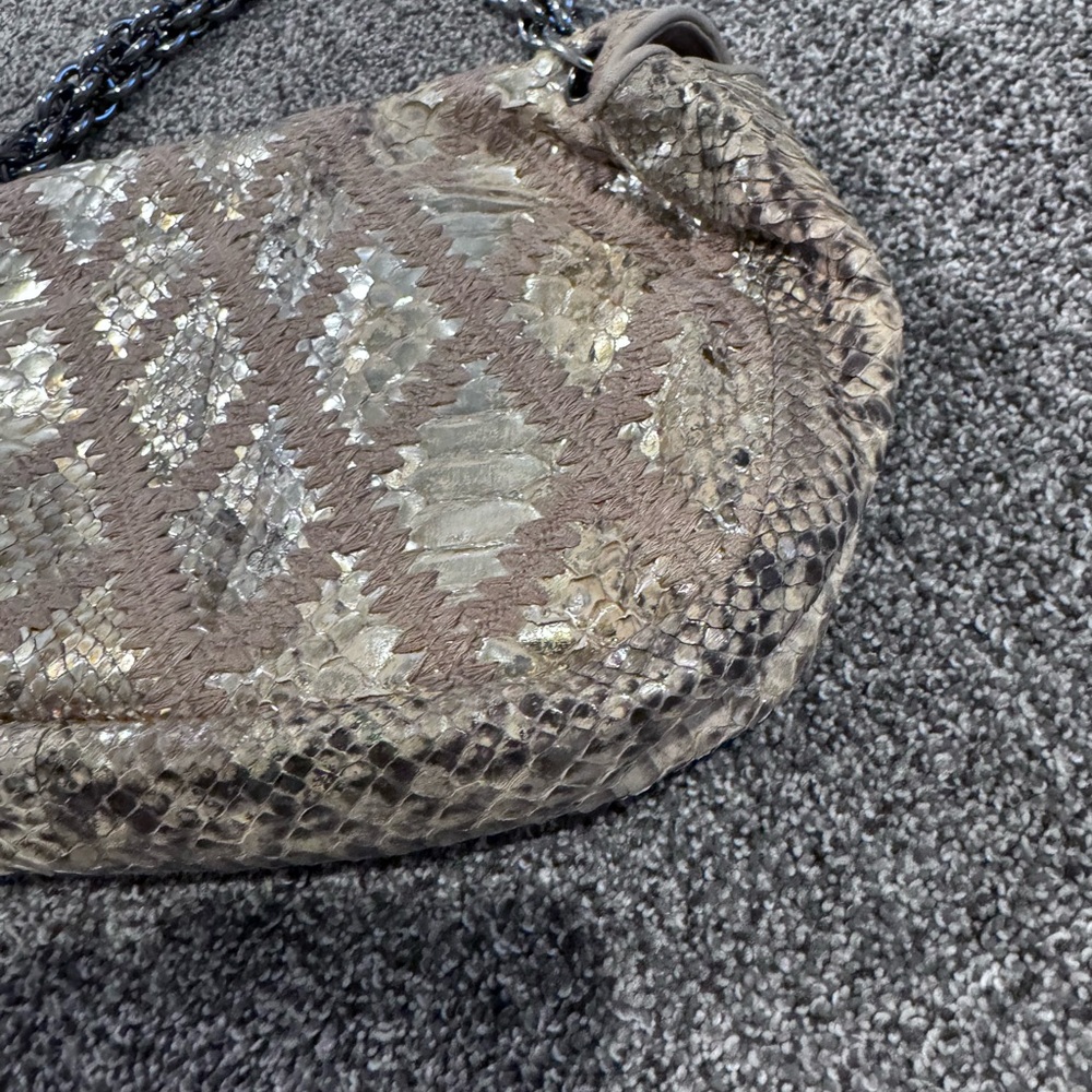 Eucgorgeous & Rare Chanel Python Bag - image 8